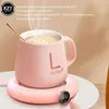 Maty padów USB kubek do kawy ciepłe podkładka ogrzewania DC 5V stała temperatura Coaster 3 Gear Digital Display Regulacja czasu na herbatę mleczną 230627