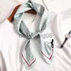 Bandanas Dot Print Kerchief Silk Satin Hair Scarf For Women Small Shawls Fashion Hair Scarfs Female 70*70cm Square Bag Scarves For Ladies X0628