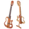 Cabos Silêncio Guitarra clássica 39 polegadas CANADÁ FULLADO CETINO 6 Maple Maple Wood Body Um lado pode ser dobrável guitarra silenciosa com alto -falante
