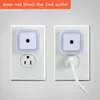 Luzes mini bonito plug-in de parede led luz noturna sensor automático lâmpada de cabeceira para quarto quarto infantil corredor escadas eu/eua 110 v 220 v hkd230628