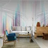 벽을위한 3D 벽지 현대 미니멀리스트 스타일 연기 TV 배경 그림 벽화 홈 개선 장식