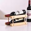 Racks de vinho de mesa em madeira maciça para uso doméstico, suporte para vinho clássico, montagem em madeira, suporte para armazenamento de garrafas de vinho, prateleira de exibição, suporte para bebidas 230627