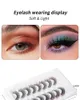 Couleur Cils Faux Mink Lashes 8 Paires Dramatique Fluffy Stage Maquillage Beauté Colorée À La Main Doux Cils