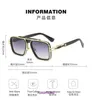 2023 Luxusmarke Vintage Sonnenbrille Quadratische Damen Sonnenbrille Modedesigner Shades Goldener Rahmen UV400 Farbverlauf LXN EVO DITA 9O6W