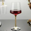 Strumenti da bar Nordic Light Luxury Gold Foil Calice e decanter in vetro di cristallo Set Family Party Wine Champagne Cocktail 230628