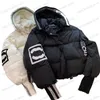 Kadınlar Down Parkas Tasarımcı Kanal Ceket Sonbahar Kış Kırpma Ceket Nakış C Kazan Kapşonlu Fermuar Gündelik Kısa Kısa Küçük Giacca Windbreaker T230628