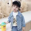 Jackets Girls Denim Coats Spring Fall Jean Outerwear Tops Brand Toddler Kids Jacket Clothes Cartoon Panda Print Coats For Children 2-6Y 230627