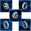 Xing Yue Gem Custom Herren Hip Hop vergoldet 925 Sterling Silber Vvs Diamant Moissanit Iced Out Link kubanischer Ring