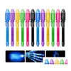 wholesale Multi Function Pens Uvision Mark Pen Disappear Ink Writer With Blacklight Led Party Favors Gifts - 7 Colors Drop Delivery Office Sch Dhgab