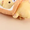 Poupées en peluche pain japonais chat Toast poupée petit pendentif jaune tigre sac suspendus ornements porte-clés 230628