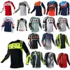 Camisetas masculinas 2023 camisas masculinas de downhill mountain bike camisas MTB offroad DH motocicleta camisa roupas esportivas de motocross Hpit Fox E88