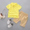 Polo pour garçons à manches courtes enfants filles automne vêtements ensemble deux pièces pour enfants vêtements pour enfants garçons ensembles 2023