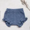 Shorts 2023 Spring Autumn Toddler Baby Boys Girls Bread Infant Solid Color Pants Princess Knitting Clothes 230628