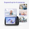 3.5 Inç Video Bebek Monitörü HD Ekran Bebek Kamerası Gece Görüş Fonksiyonu Desteği Çoklu Kamera EKO Modu Sıcaklık Sensörü Renkli L230619