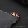 2023 Gujia S925 Sterling Silver Simple Hollow Heart Diamond per uomo e donna Coppia anello regalo