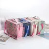 Bags Colorful Flower Pattern 252 Slot 5 Layer Zipper Portable Shoulder Strap Polyester Pencil Case Holder Large Capacity Art Supply