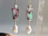 2023 offre spéciale américain nouveau Vintage coloré suspendu opale perle dames boucles d'oreilles de fiançailles