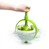 Colanders Strainers Easy-To-Use Salad Spinner Scratch Resistant Nylon Spinning Colander Vegetable Spinner Colander with Collapsible Handle 230627