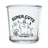 Mugs Cute Glass Cup Cold ct Coffee Dessert Korean INS Style Simple Cartoon Letter Printing Daily Work Life Drinking 230627