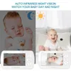 Monitor de bebê com vídeo 2.4G sem fio com LCD de 4,3 polegadas Áudio de 2 vias Conversa Visão noturna Vigilância Câmera de segurança Babá