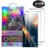 2 Pack S23 Ultra Curved Temped Glass Screen Protector för Samsung Galaxy S23 S22 S21 Ultra S20 S10 Plus Note20 S8 S9 Note8 Note9 Fullt omslag Fingeravtryck Unlock