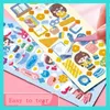 Feuille d'autocollants adhésifs pour les enfants kpop jolie esthétique mignon pack pack fait à la main bricolage pour enfants décor de jouet de la papeterie de papeterie 200 230626