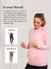 Moderskapstoppar tees liu Qu Womens fleece Maternity Nursing Hoodie Sweatshirt Hoodies Långärmad ammande graviditet Kangaroo Pocket kläder 230628 230628