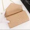 Evening Bags 2023 Women's Luxury Designer Authentic Leather Bag Chain Handbag Shoulder Carrying Leisure Fashion Women