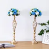 Décoration de fête De Luxe Or Fleur Vase Bougeoirs Rack Stands De Mariage Route Plomb Table Pièce Maîtresse Pilier Événement Chandelier