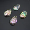 Pendant Necklaces Necklace Natural Abalone Egg-Shaped Charms For Jewelry Making DIY Bracelet Accessory