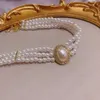 Beaded Necklaces Shangzhihua the Elegant Light Luxury Three Layer Pearl Collar 2023 New Trend Jewelry Fashion Woman's Necklace Party Gift 230613