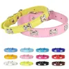 Collari per cani Collare con borchie in osso Accessori per cuccioli in pelle colorata per cani di taglia piccola e media Pug Chihuahua Articoli per animali domestici S M L XL