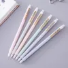 Pens 24pcs/set 0.5mm Gel Pen learning supplies 6 colors transparent scrub watercolor pen free shipping