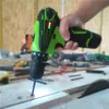 Electric Drill Yikoda 12V 168V 21V trådlös skruvmejsel Uppladdningsbart litiumion Batteri Twosped DIY Driver Power Tools 230626