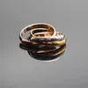 Luxe liefde ring Mode 3 in 1 Designer Ring Hoge Kwaliteit 316L Rvs Ringen Sieraden voor Mannen en Vrouwen