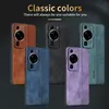 Étuis en cuir PU Cube classique pour Huawei P60 Pro Art Honor 90 80 Play 30 Plus 40 Mate 50 Nova 11 10 souple TPU luxe trou fin téléphone portable affaires couverture arrière antichoc peau