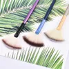 Outils de maquillage 1PCS Soft Large Fan Brush Foundation Blush Blush Poudre Surligneur Brosses Cosmétique 230627