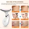 Face Care Devices Neck Face Beauty Device EMS Neck Face Lifting Massager Skin Tighten Device LED Pon Therapy Anti Wrinkle Double Chin Remover 230628