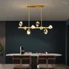 Chandeliers Nordic Glass Ball Home Decor Pendant Lights Modern Crystal Led Chandelier Simple Decoration