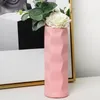 Vasi Vaso per fiori alla moda Bordi arrotondati Design a onde floreali Centrotavola da tavolo Disposizione in plastica