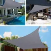 Schaduw Big Size 300D Grijs polyester waterdichte zon zeilen tuin balkon regenbestendige luifel driehoekige deksel terras zwembad luifels