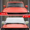 Ford Bronco 4 Door 2021 2022 방풍 방수 방진 스크래치 방지 야외 UV ProtectionHKD230628 용 자동차 커버 커버
