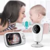 Monitor de bebê com vídeo sem fio de 3,2 polegadas, câmera de segurança com visão noturna, interfone, monitoramento de temperatura, babá, babá L230619