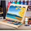 Clipboards Wooden Table Easels for Painting Artist Kids Sketch Drawer Box Portable Desktop Laptop Accessories Suitcase Paint Art Supplies