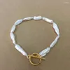 Strand BIWA BAROQUE PEARL BRACELET Nature Freshwater With Crystal Beads MINI PEARLS