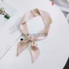 Bandanas Women Small Scarf Satin Neckerchief Head-Neck Hair Band Rope Bag Tie Wristband Wrap Head Scarf Fashion Neckerchief for Girls x0628