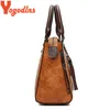 Bolsas de noite Yogodlns Vintage Cat Tassel Bolsa de mão de luxo Bolsa feminina com zíper duplo Bolsa tiracolo Bolsa de ombro Casual Shell Tote Ladie 230627