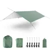 New Polyester Waterproof Tent Shade Versatile Sun Shelter Silver Coating Lightweight Garden Canopy Camping Supplies Sky Curtain