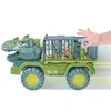 Diecast Model Car Kids Dinosaur Car Toy Big Size Dinosaur Transport Car Dump Crane Vehicle Truck For Boys Children Christmas Toys Gifts 230627