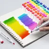 İşaretçiler 30/40/60/80/108/168 Renkler İşaretçiler Manga Çizim İşaretleri Alkol Keçe Çift Fırça Kalem Sanat Okulu Malzemeleri Çizim Seti